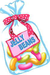 Jelly Bean Background Rainbow