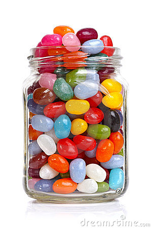 Jellybeans In A Jar Stock Images Image 23382204
