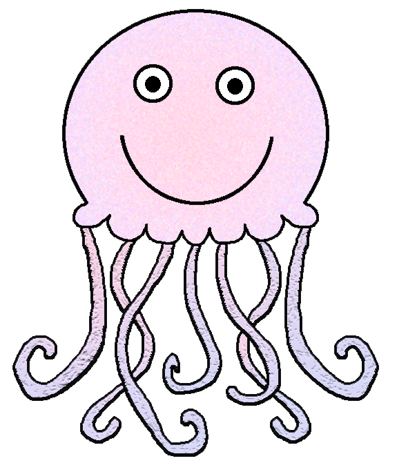 Jellyfish Clipart Black And White Free Clipart