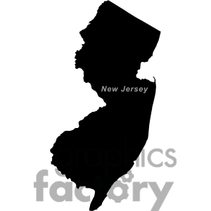 New Jersey state map Royalty 