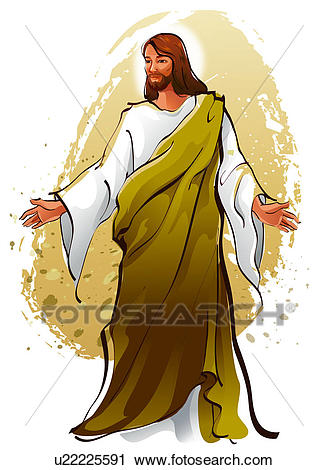 Clipart - Jesus Christ blessing. Fotosearch - Search Clip Art, Illustration  Murals, Drawings