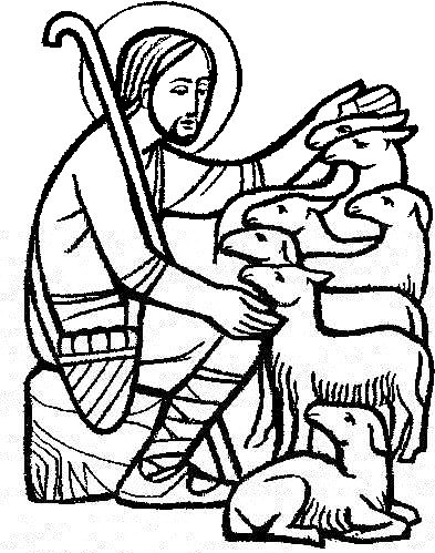 clipart jesus as good shepher