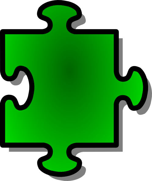 Jigsaw Green Puzzle Piece Clip Art At Clker Com Vector Clip Art