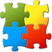 Jigsaw puzzle circle u0026mid - Puzzle Clipart