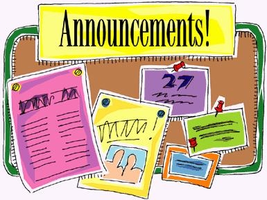Image of announcement clipart