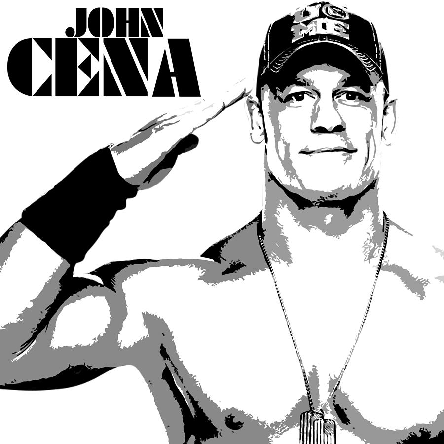 John Cena Digital Art - John Cena - Warholesque by Anibal Diaz