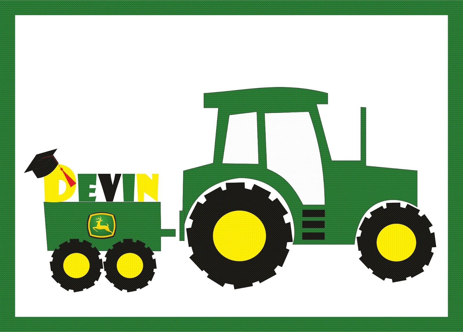 Green Tractor Clip Art | john