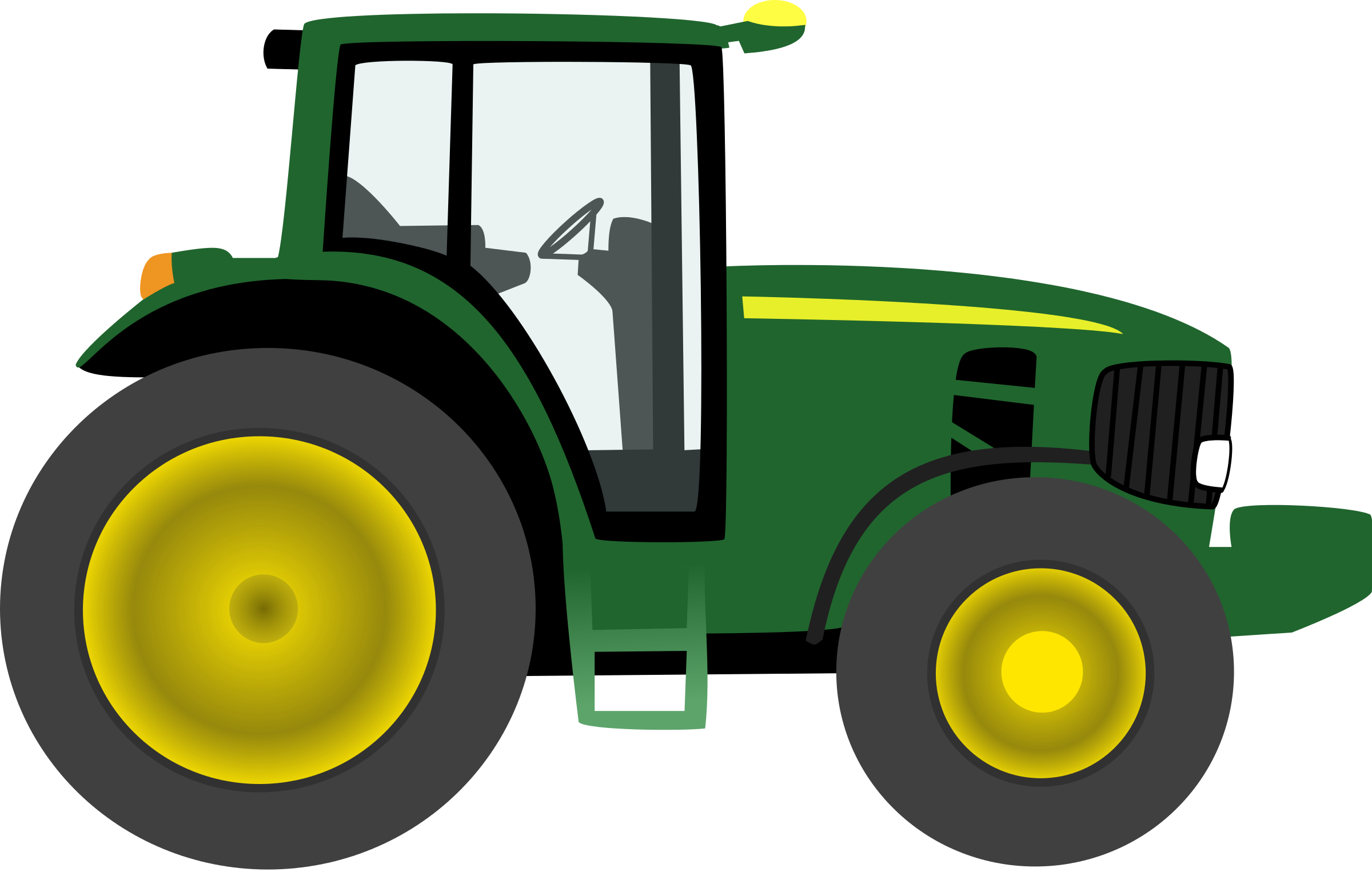 John deere green tractor clip - John Deere Tractor Clipart