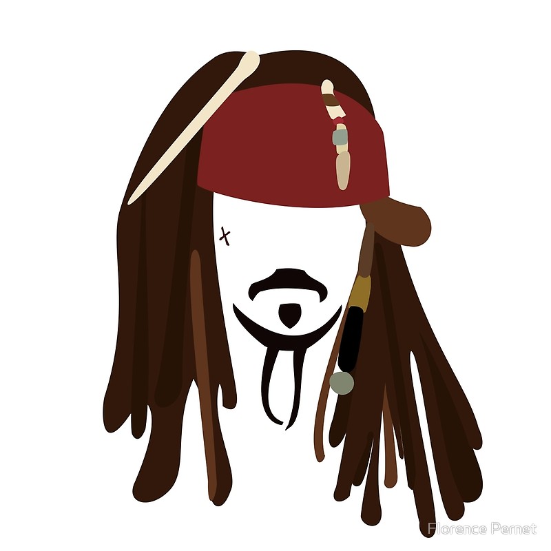 Jack Sparrow - Johnny Depp - Pirate of the Caribbean by Florence Pernet