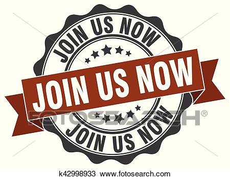 Clipart - join us now stamp. sign. seal. Fotosearch - Search Clip Art