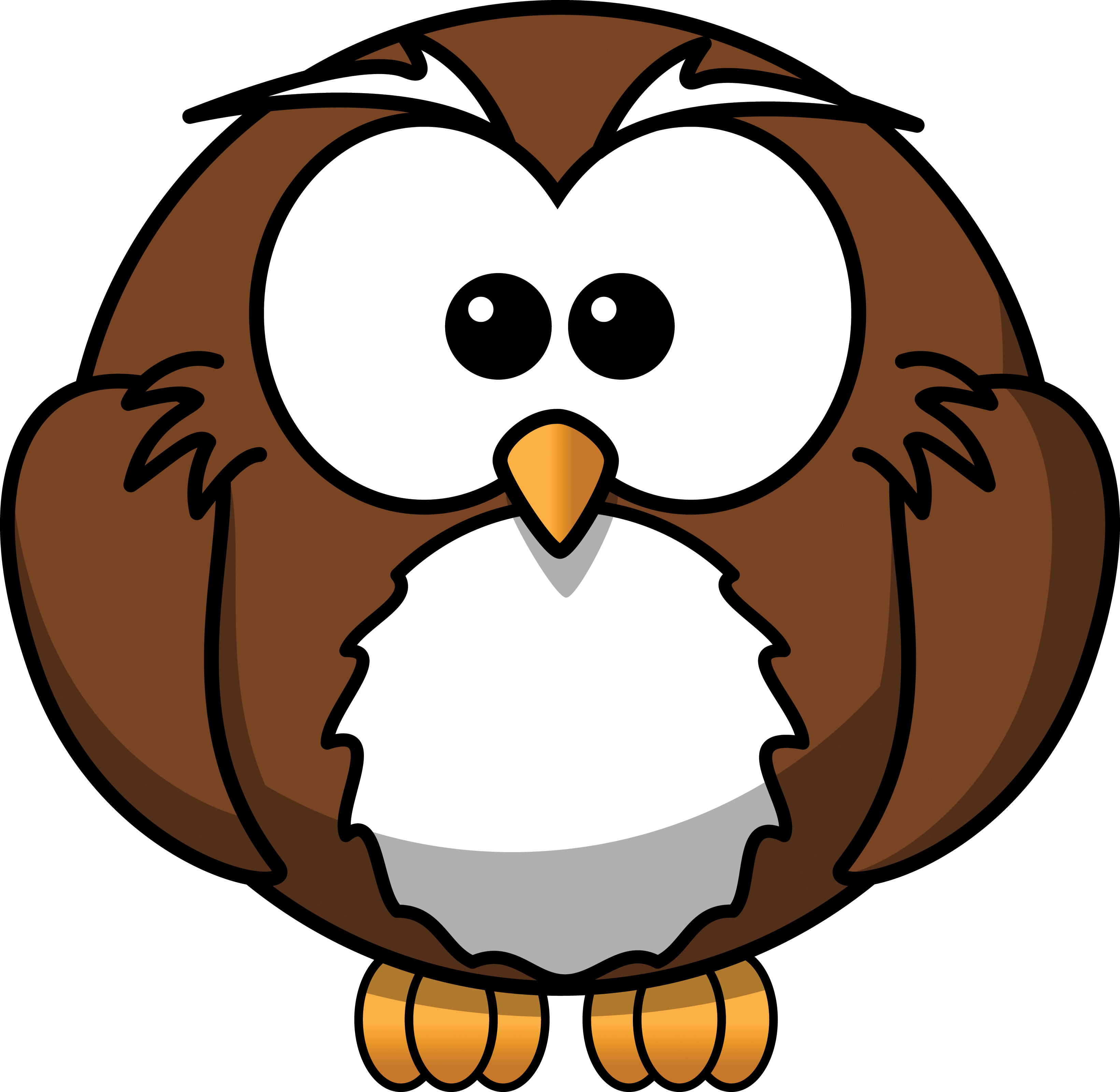 JPG PNG EPS AI SVG u0026middot; Free Cartoon Owl Coloring Page Clipart