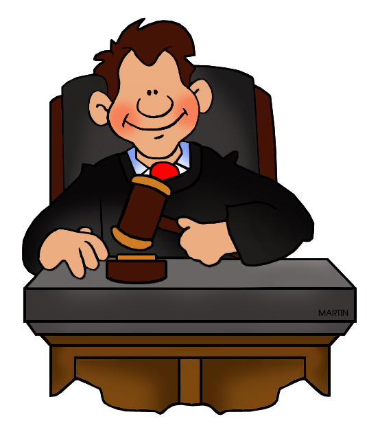 Judge In Court Clipart