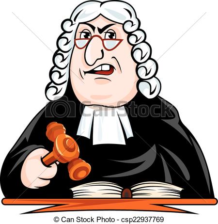 Judge make verdict - . - Judge Clip Art