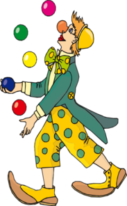 Juggling Clown Clip Art - Juggler Clipart