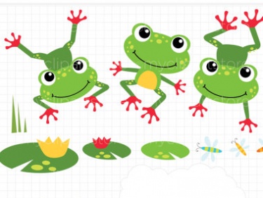 Jumping frog clipart - Clip Art Frogs