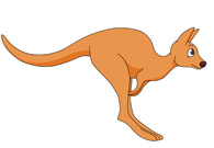 jumping kangaroo. Size: 35 Kb - Kangaroo Clip Art