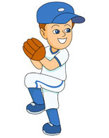 jumping to catch baseball. Si - Clipart Baseball Player