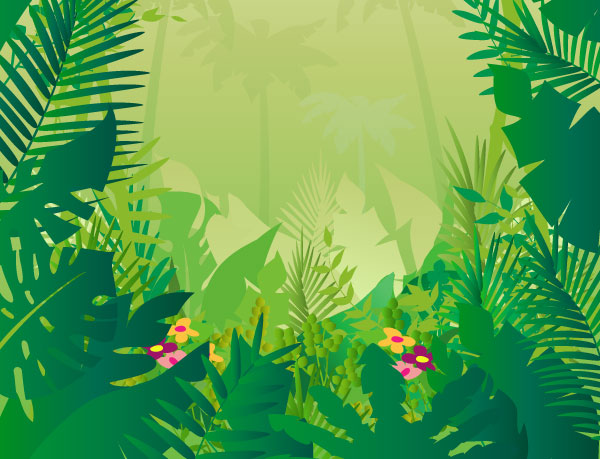 Jungle background clipart kid 5