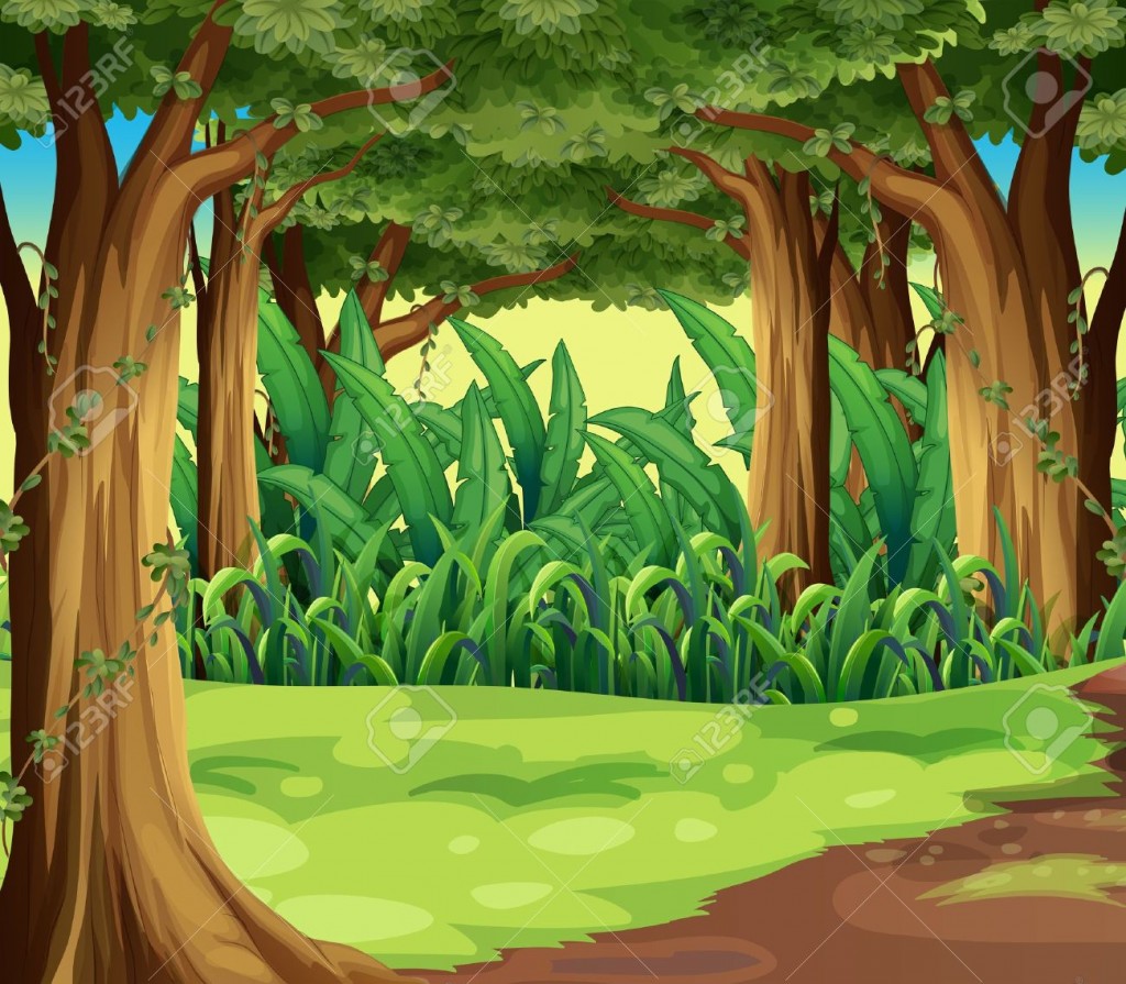 Jungle Trees Stock Illustrations Cliparts And Royalty Free Jungle