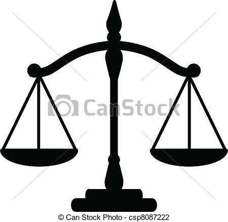 ... justice scales - Vector illustration of justice scales justice scales Clip Artby ...