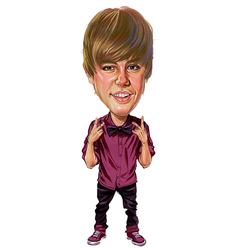 Justin Bieber Stock Illustrat