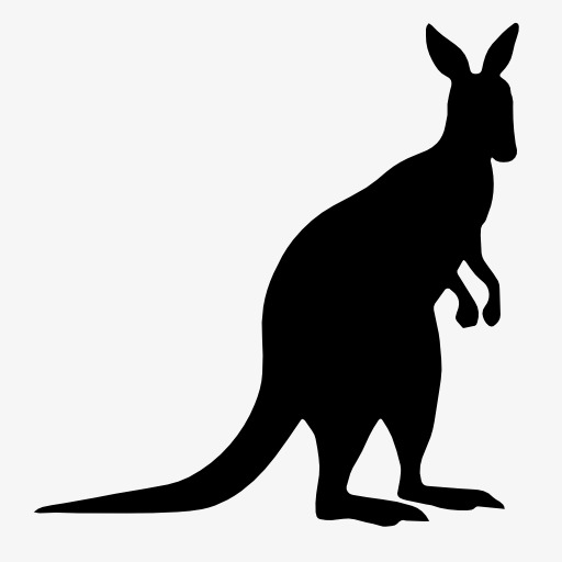 kangaroo silhouette, Kangaroo Clipart, Animal, Projection PNG Image and  Clipart