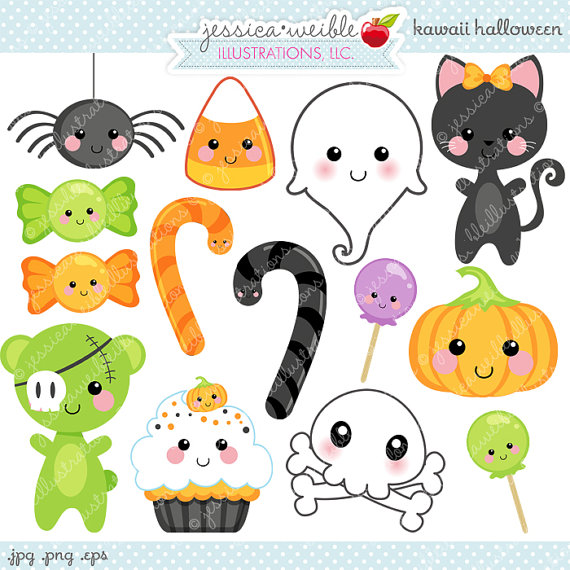 Kawaii Halloween Cute Digital - Kawaii Clip Art