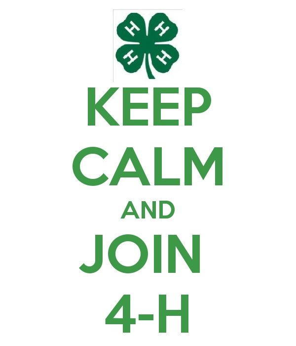 Keep Calm and Join 4-H - 4h Clip Art