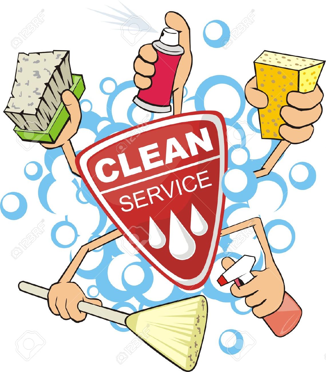 Mother cleaning clipart free 