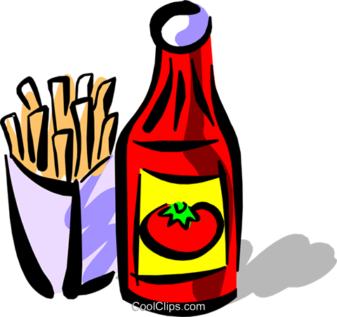 Ketchup Royalty Free Vector Clip Art illustration