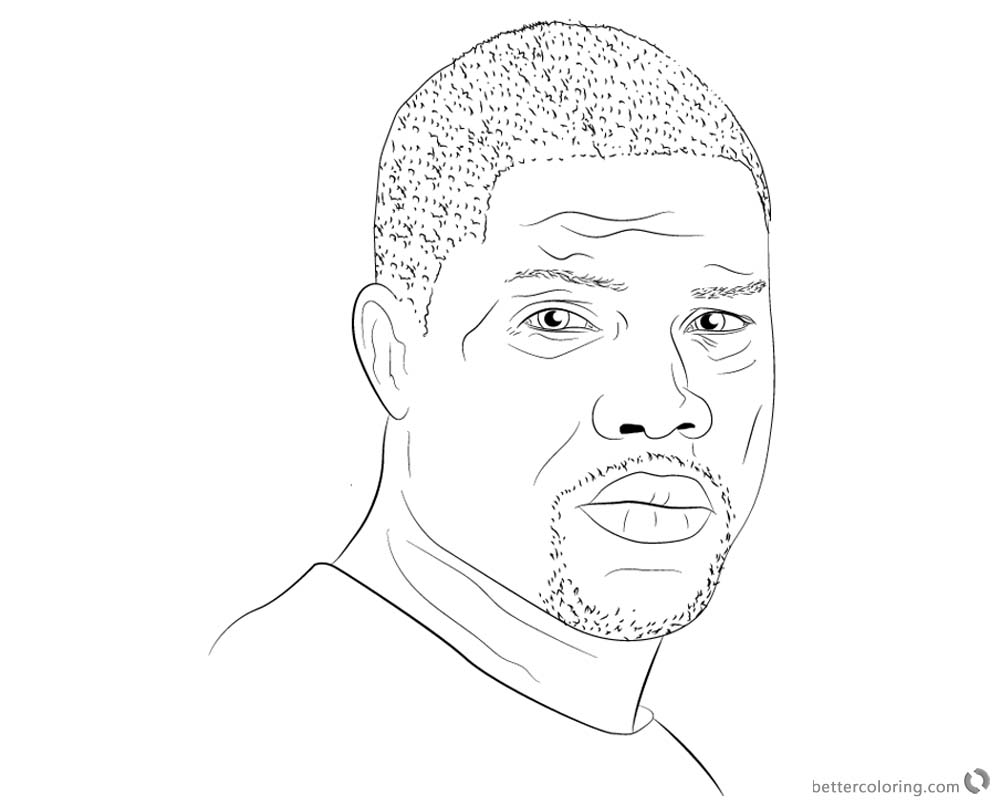 download this coloring page - Kevin Hart Clipart