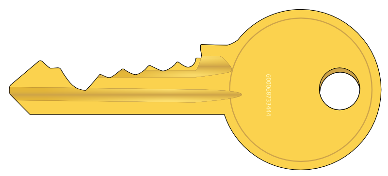 Free Golden Key Clip Art