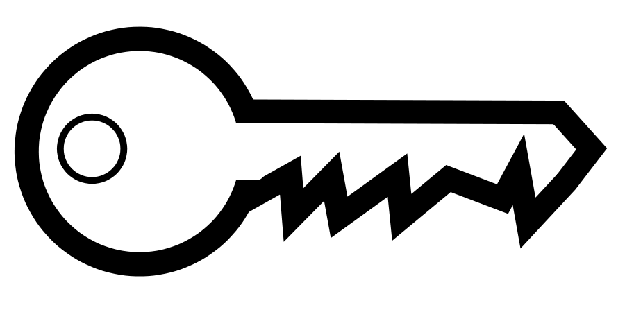 Key clipart black and white free clipart images