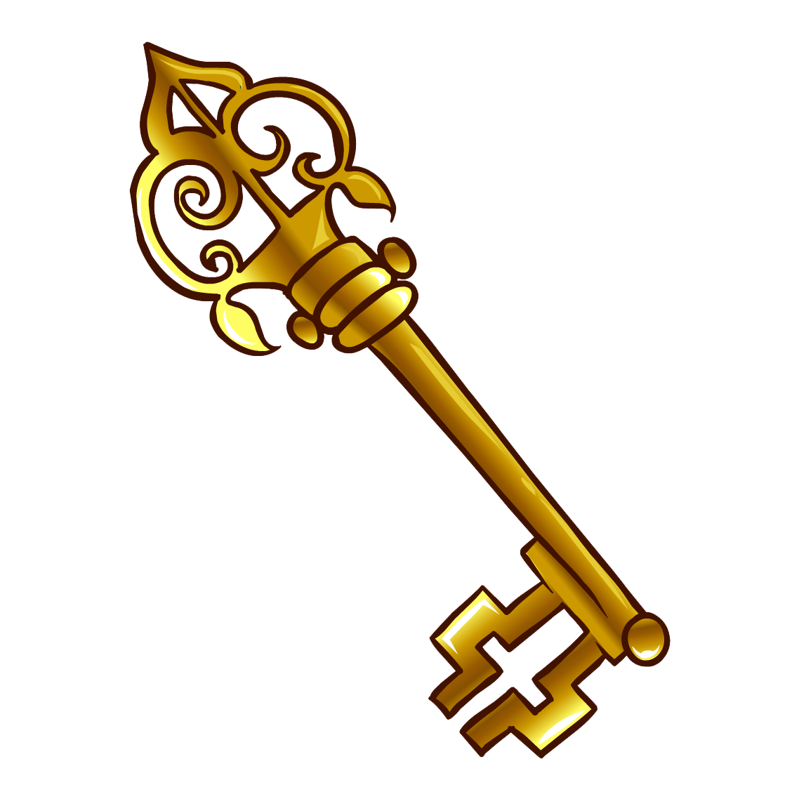 Yellow Key clip art