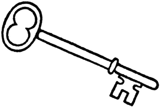 Old Fashioned Key - Key Clipart