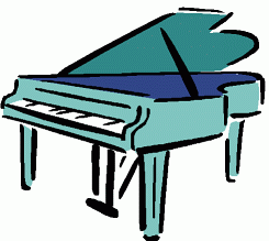 Keyboard and piano clipart 2 .