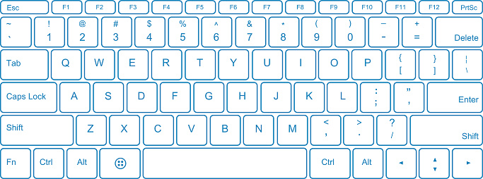 Compact Computer Keyboard Cli