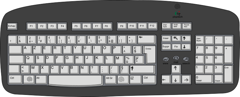Keyboards Free Computer Clipa - Clipart Keyboard