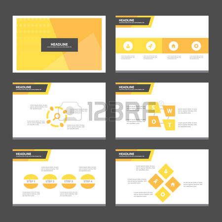 keynote: Abstract orange presentation template Infographic elements flat design set for brochure flyer leaflet marketing