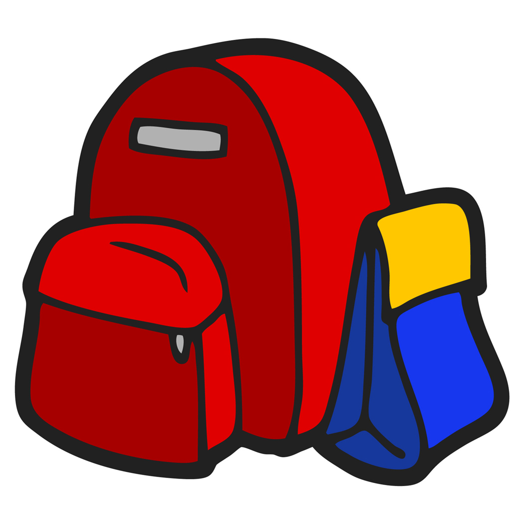 kid with backpack clipart