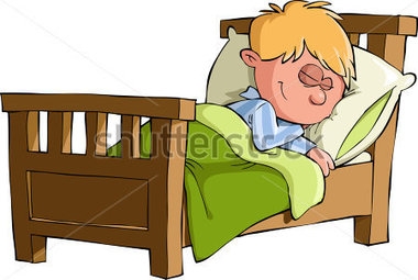 Kid Going To Bed Clipart