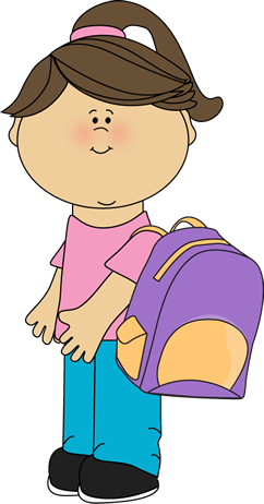 Kid With Backpack Clipart Clipart Panda Free Clipart Images