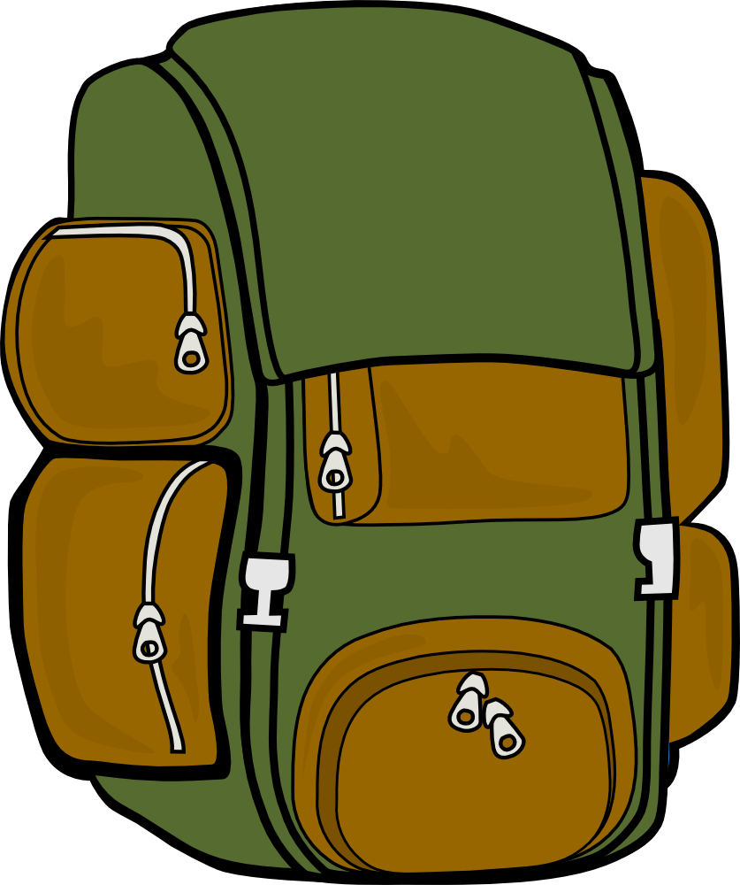 Kid with backpack clipart free clipart images 2