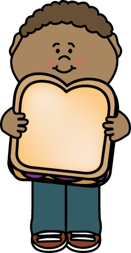 Kid with Peanut Butter and Jelly Sandwich