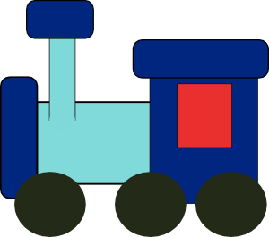 Kiddy train clip art at clker - Train Engine Clipart
