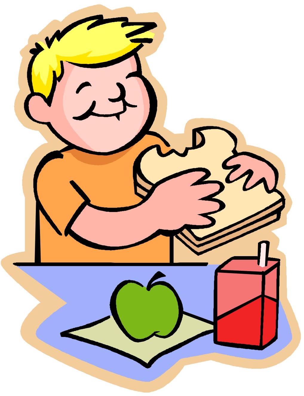 kids lunch clipart
