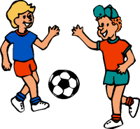 kids playing on playground clipart