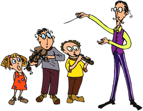 Kids doing great in music cla - Musician Clipart