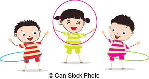 ... Kids Playing,Hula Hoop - Hula Hoop Clip Art