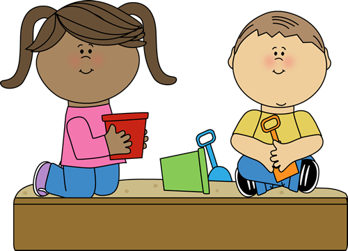 children playing clipart blac